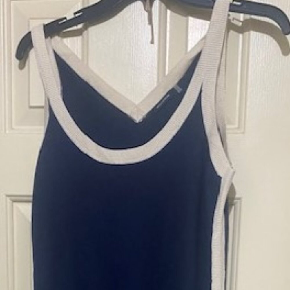 Magaschoni 2 piece Sleeveless sweater dress with matching sweater jacket